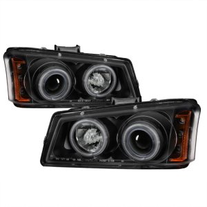 Chevrolet Silverado 1500 Headlights - SPYDER - CCFL Halo LED Projector - Black - `03-`06