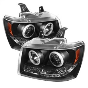 Chevrolet Suburban 1500 Headlights - SPYDER - Projector - CCFL Halo LED - Black - `07-`14