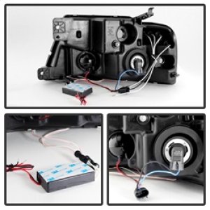 Ford F150 Headlights - SPYDER - Projector Version 2 CCFL Halo LED - Black - `04-`08