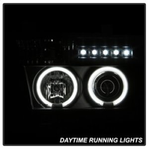 Toyota Tundra Projector Headlights - SPYDER - CCFL Halo LED - Black - `07-`13