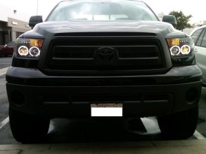 Toyota Tundra Projector Headlights - SPYDER - CCFL Halo LED - Black - `07-`13