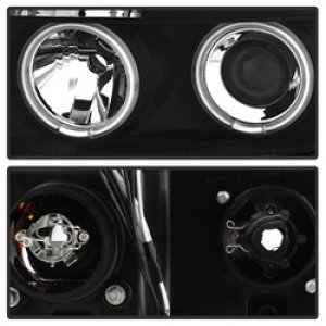 Toyota Tundra Projector Headlights - SPYDER - CCFL Halo LED - Black - `07-`13