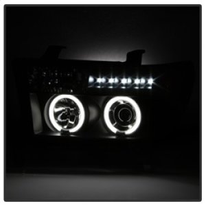 Toyota Tundra Projector Headlights - SPYDER - CCFL Halo LED - Black - `07-`13