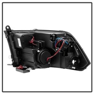 Dodge Ram 1500 Headlights - SPYDER - Projector with CCFL Halo - Black - `09-`14