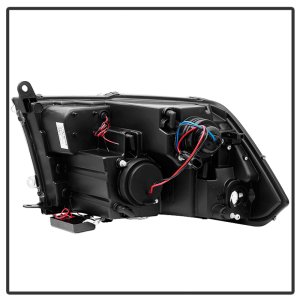 Dodge Ram 1500 Headlights - SPYDER - Projector with CCFL Halo - Black - `09-`14