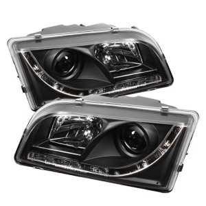 Volvo S40 Headlights - SPYDER - DRL Projector - Black - `97-`03 Volvo S40 Headlights - SPYDER - DRL Projector - Black - `97-`03