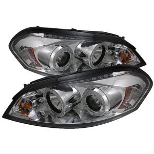 Chevrolet Impala Headlight Set - SPYDER - Projector LED Halo - Chrome - `06-`13