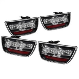 Chevrolet Camaro LED Tail Lights - SPYDER - ALT-YD-CCAM2010-LED-BK - Black - `10-`13