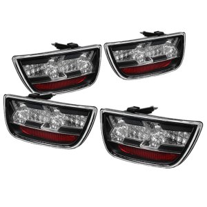 Chevrolet Camaro LED Tail Lights - SPYDER - ALT-YD-CCAM2010-LED-BK - Black - `10-`13