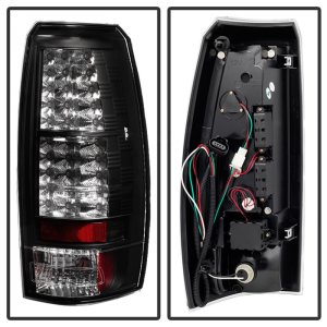 Chevrolet Avalanche LED Tail Lights - SPYDER - Black - `07-`13
