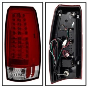 Chevrolet Avalanche LED Tail Lights - SPYDER - Red/Clear - `07-`13
