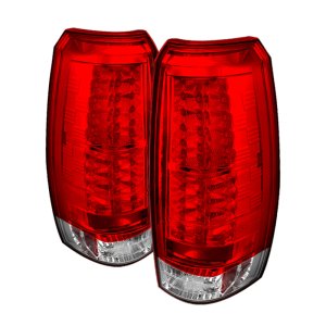 Chevrolet Avalanche LED Tail Lights - SPYDER - Red/Clear - `07-`13