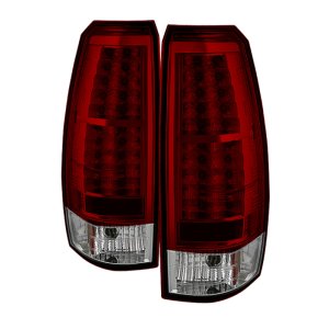 Chevrolet Avalanche LED Tail Lights - SPYDER - Red/Clear - `07-`13