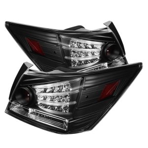 Honda Accord LED Tail Lights - SPYDER - Black - `08-`12 Honda Accord LED Tail Lights - SPYDER - Black - `08-`12