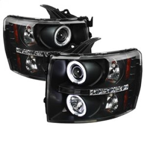 Chevrolet Silverado 1500 Headlights - SPYDER - CCFL Halo LED Projector - Black - `07-`13