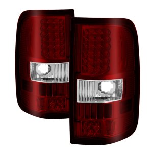 Ford F-150 Tail Lights - Rear - SPYDER - xTune LED - Red/Clear - `04-`08