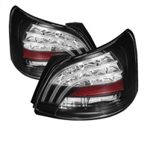 Toyota Yaris LED Tail Lights - SPYDER - Black - `07-`09