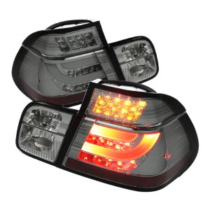 BMW 3 Series LED Tail Lights - Rear - SPYDER - Light Bar Style - Smoke - `99-`01 BMW 3 Series LED Tail Lights - Rear - SPYDER - Light Bar Style - Smoke - `99-`01