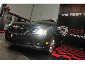 Chevrolet Cruze Headlights - SPYDER - Projector, LED Halo, DRL - Black - `11-`14