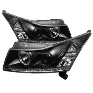 Chevrolet Cruze Headlights - SPYDER - Projector, LED Halo, DRL - Black - `11-`14