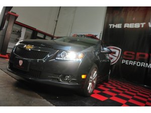 Chevrolet Cruze Headlights - SPYDER - Projector, LED Halo, DRL - Black - `11-`14