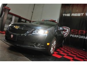 Chevrolet Cruze Headlights - SPYDER - Projector, LED Halo, DRL - Black - `11-`14