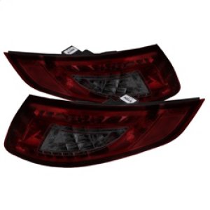 Porsche 997 LED Tail Lights - SPYDER - Red Smoke - `05-`08