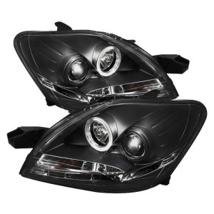 Toyota Yaris Headlights - SPYDER - Projector, LED Halo, DRL - Black - `07-`11 Toyota Yaris Headlights - SPYDER - Projector, LED Halo, DRL - Black - `07-`11
