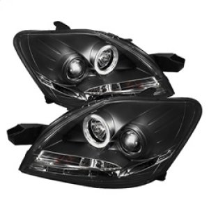 Toyota Yaris Headlights - SPYDER - Projector, LED Halo, DRL - Black - `07-`11 Toyota Yaris Headlights - SPYDER - Projector, LED Halo, DRL - Black - `07-`11