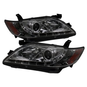 Toyota Camry Headlights - SPYDER - Projector Headlights DRL - Smoke - `07-`09
