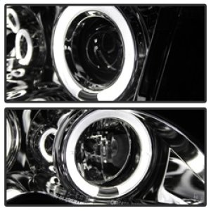 BMW 3 Series Headlights - SPYDER - Projector, LED Halo - Chrome - `02-`05 BMW 3 Series Headlights - SPYDER - Projector, LED Halo - Chrome - `02-`05