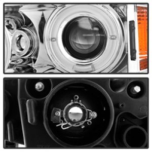 BMW 3 Series Headlights - SPYDER - Projector, LED Halo - Chrome - `02-`05 BMW 3 Series Headlights - SPYDER - Projector, LED Halo - Chrome - `02-`05