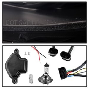 BMW 3 Series Headlights - SPYDER - Projector, LED Halo - Black - `02-`05 BMW 3 Series Headlights - SPYDER - Projector, LED Halo - Black - `02-`05