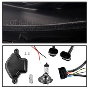 BMW 3 Series Headlights - SPYDER - Projector, LED Halo - Black - `02-`05 BMW 3 Series Headlights - SPYDER - Projector, LED Halo - Black - `02-`05