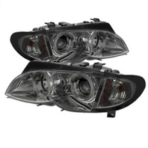 BMW 3 Series Headlights - SPYDER - Projector 1PC LED Halo - Smoke - `02-`05 BMW 3 Series Headlights - SPYDER - Projector 1PC LED Halo - Smoke - `02-`05