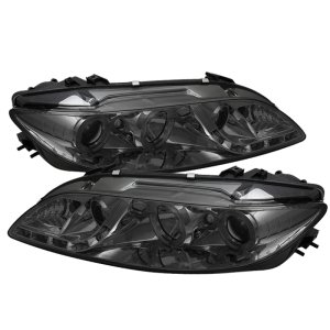 Mazda 6 Headlights - SPYDER - Projector, LED Halo, DRL, Fog Lights - Smoke - `03-`05