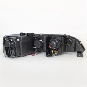 Mazda 6 Headlights - SPYDER - Projector, LED Halo, DRL, Fog Lights - Smoke - `03-`05