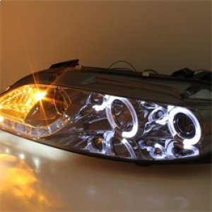 Mazda 6 Headlights - SPYDER - Projector, LED Halo, DRL, Fog Lights - Smoke - `03-`05