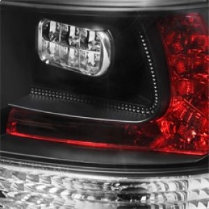 Volkswagen Touareg LED Tail Lights - SPYDER - Black - `03-`07