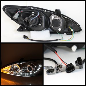 Toyota Camry Headlights - SPYDER - DRL Projector - Chrome - `02-`06