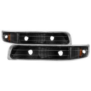 Chevrolet Silverado Bumper Lights - SPYDER - XTune Amber Reflector - Black - `99-`02