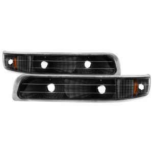 Chevrolet Silverado Bumper Lights - SPYDER - XTune Amber Reflector - Black - `99-`02