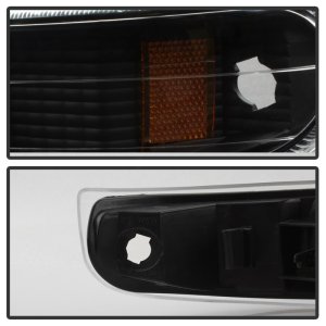 Chevrolet Silverado Bumper Lights - SPYDER - XTune Amber Reflector - Black - `99-`02