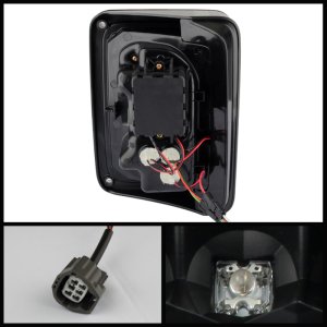 Jeep Wrangler Tail Lights - SPYDER - LED - Black - `07-`15