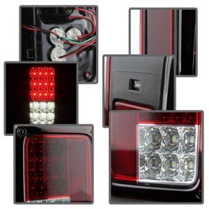 Jeep Wrangler LED Tail Lights - SPYDER - Red Clear - `07-`15 Jeep Wrangler LED Tail Lights - SPYDER - Red Clear - `07-`15