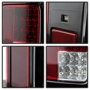 Jeep Wrangler LED Tail Lights - SPYDER - Red Clear - `07-`15 Jeep Wrangler LED Tail Lights - SPYDER - Red Clear - `07-`15