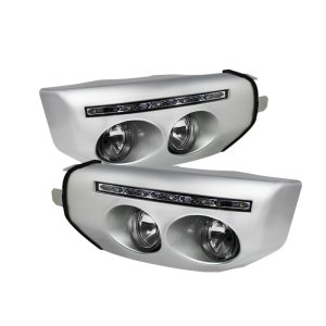 Toyota FJ Cruiser Fog Lights - SPYDER - With LED Daytime Running Lights w/Switch - Clear - `07-`14