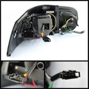 Volkswagen GTI LED Tail Lights - SPYDER - G2 Type with Light Bar - Black - `10-`13