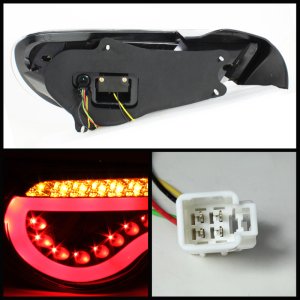 Scion FRS Tail Lights - Rear - SPYDER - LED, Light Bar - Black - `12-`14