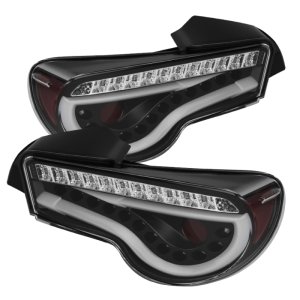 Scion FRS Tail Lights - Rear - SPYDER - LED, Light Bar - Black - `12-`14